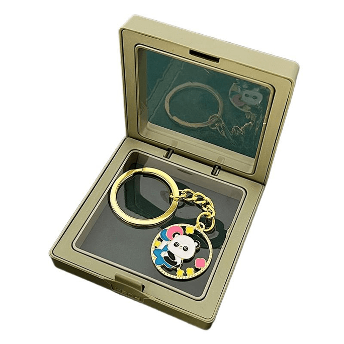 Chinese Style Cute Panda Keychain Small Gift Playful Panda 2.6*2.6cm