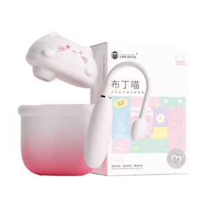 Pudding Cat Vibrating Egg Sex Toy Adult Toy App Remote Control Female Masturbator Little Devil Suction 1 piece Pink Gradient