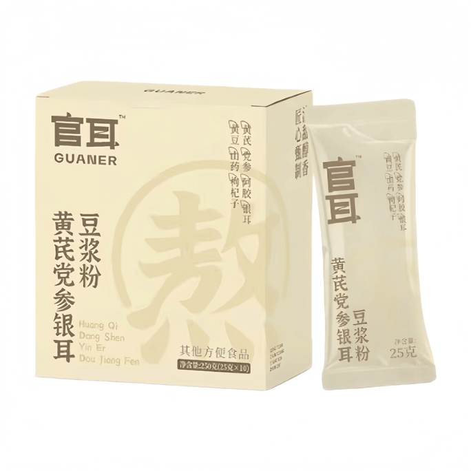 Guan'er Codonopsis and Yam Rich and Sweet No Cane Sugar Soy Milk Powder 250g*1 Box