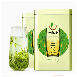 【中国直送】易北祥 2025 新白茶 清明前安吉緑茶 100g×2缶