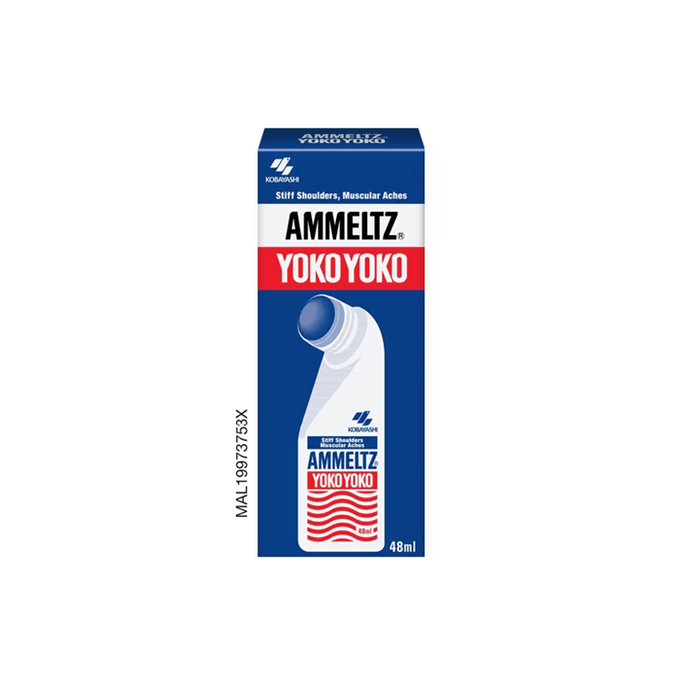 日本 KOBAYASHI 小林製藥 AMMELTZ YOKO YOKO 緩解肌肉酸痛安美露消炎 止痛露 46ml