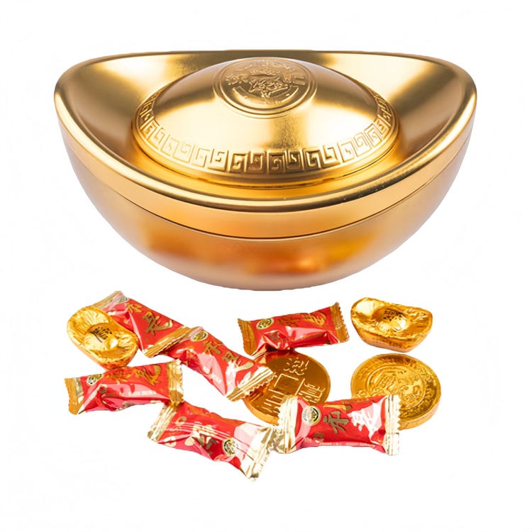 Gold Ingot Shaped Chocolate Gift Box 0.441lbs Assorted Flavors