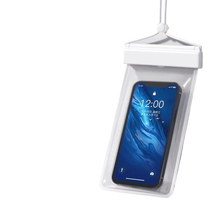 [중국 직배송] 버디카드 방수 휴대폰 케이스 (수영 중에도 터치스크린 사용 가능), 화이트 (1개)