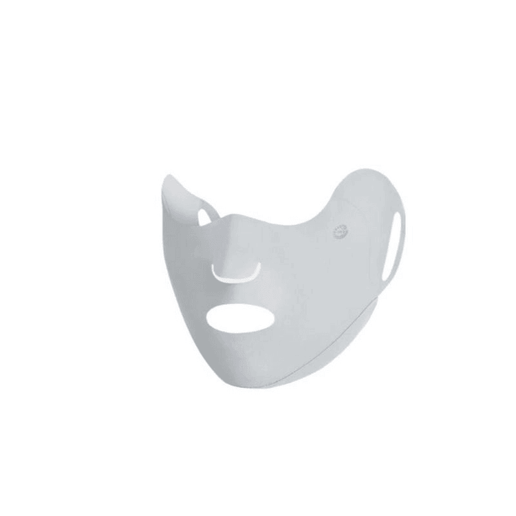 UV Protection Ice Silk Face Mask - Mist Gray 1pc - Yami.com