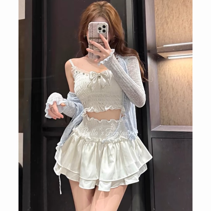 【NEW YORK】Bella’s Fantasy Cute Ballerina Tutu Skirt/Short White M