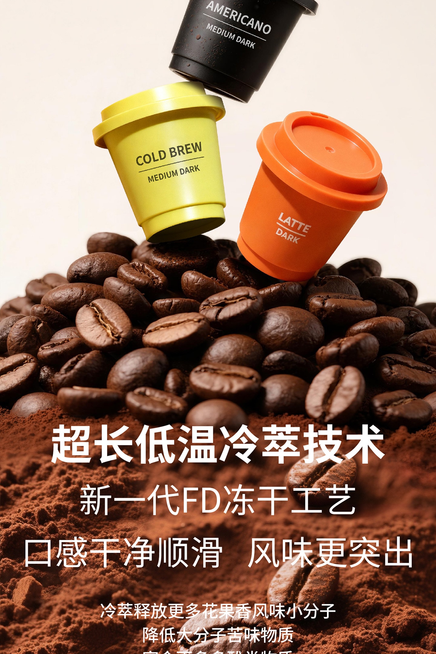 【中國直郵】 東方甄選 UncleBruce 精品超即溶 冷萃凍乾黑咖啡粉 美【美式+拿鐵】混合裝 2g*12顆