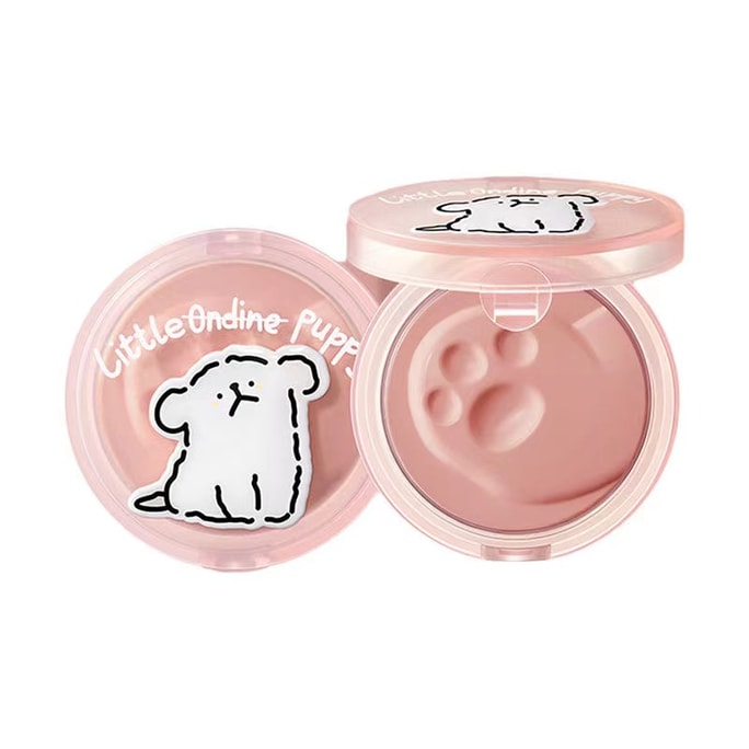 Monochrome Powder Blusher Cream Line Dog Co Branded Pure Cute Natural Portable Rouge 02 Bobo Pink Tender