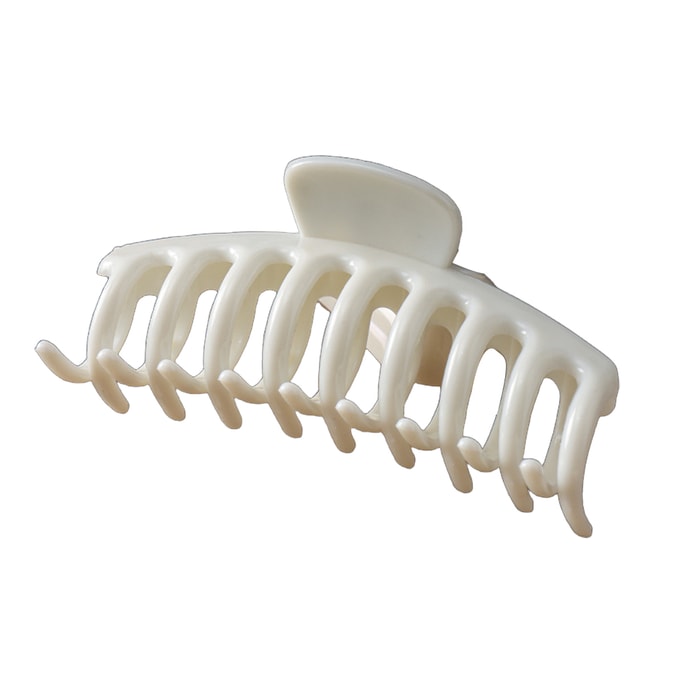 [중국 직배송] HSPM 신제품 소프트, 방수, 내구성 있는 소프트 실리콘 헤어 클립 (리본 포함, 흰색, 11cm, 1개)