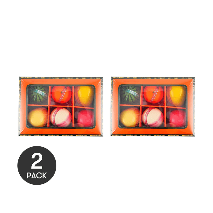 Fruit Farm Juice Jelly Mixed Flavor Gift Box, 23.28 oz *2【2 Packs】【Fruit Shaped Jelly】【0 Fat】