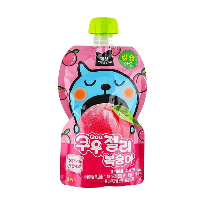 Qoo ゼリードリンク ピーチ味 4.39 液量オンス