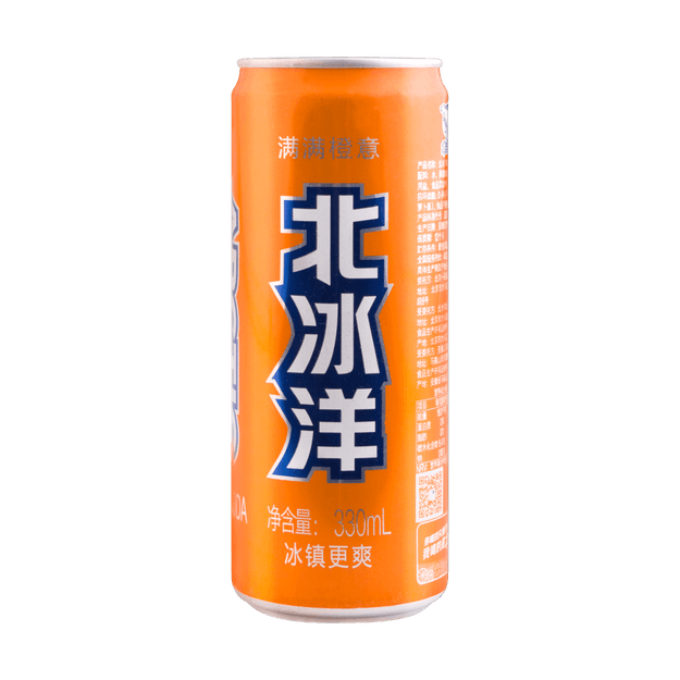 商品詳情 - 北冰洋 橙汁汽水 罐裝 330ml 老北京風味 - image 0