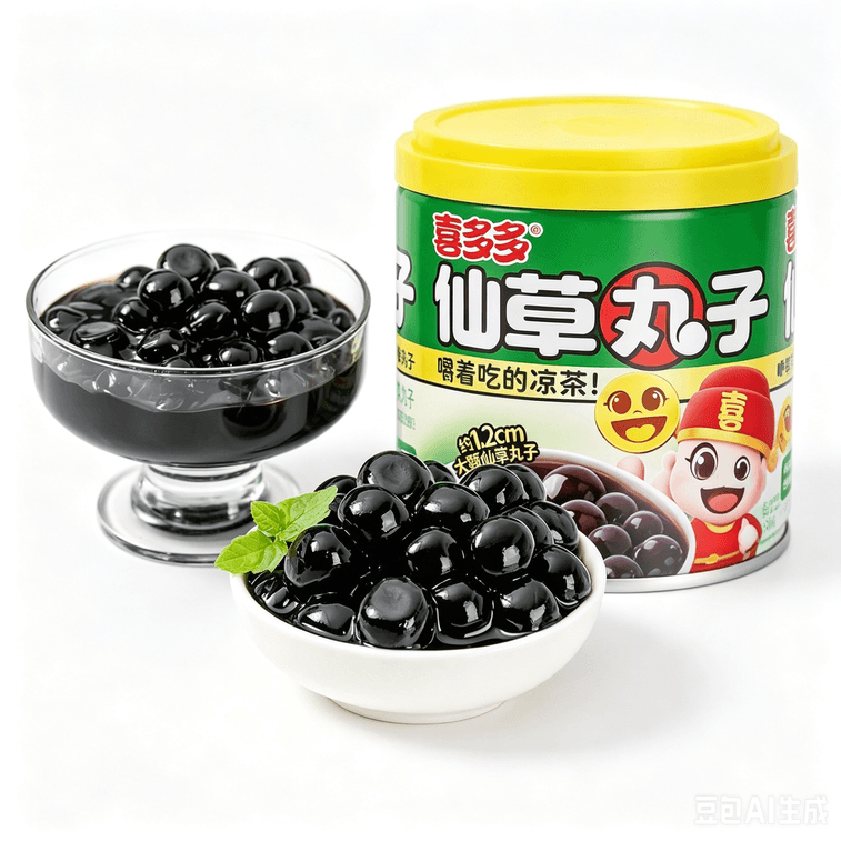 仙草丸子 饮料 凉茶 烧仙草 龟苓膏 仙草汁200g*3罐 【600g】即食饮品【零脂肪 无糖】 ... 13