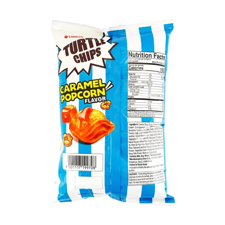 Turtle Chips Caramel Popcorn Flavor, 5.64 oz【 Yami Exclusive】 5