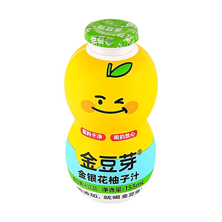 Honeysuckle Grapefruit Juice Calabash Bottle Kids & Adults Drink, 5.2 fl oz × 4 / pack 6