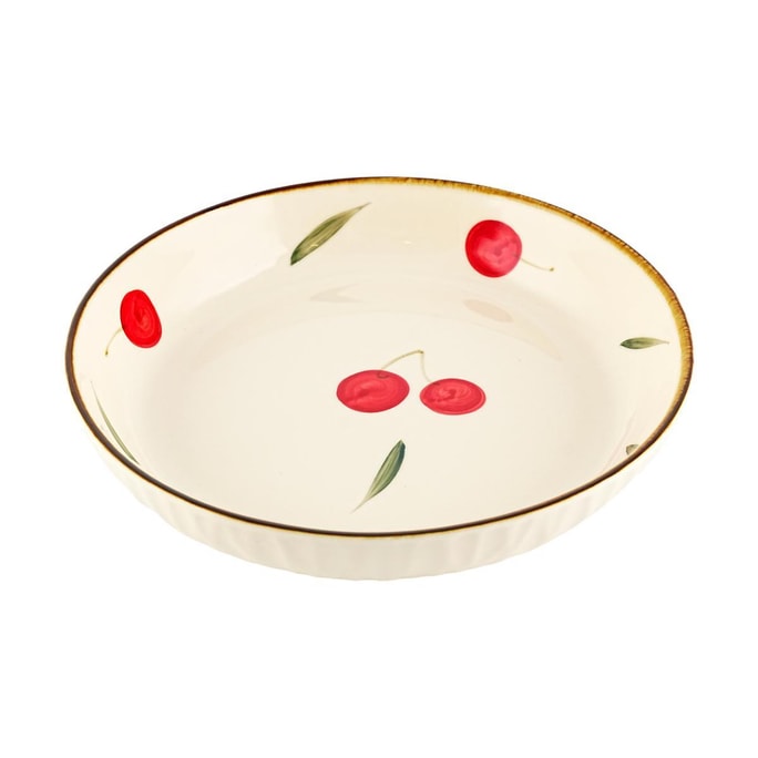 GOLDEN LION 8-inch Ceramic Dinner Plate Cherry Series,20.2 * 20.2 * 4CM