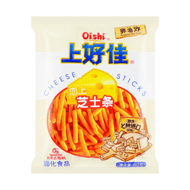 上好佳OISHI 恋上芝士条 80g【非油炸七种进口奶酪】