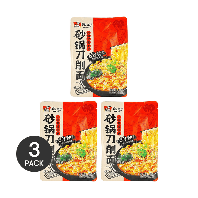 Sliced Noodles , 6 oz*3 【Value Pack】
