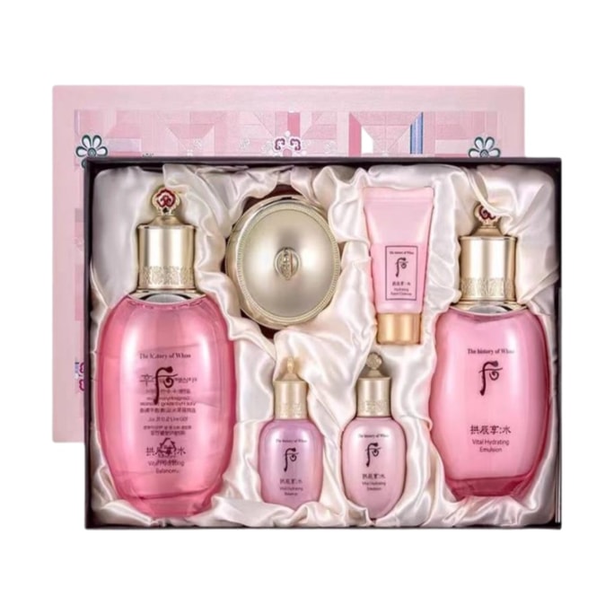 【香港直郵】 韓國 THE HISTORY OF WHOO後 水妍套盒三件套補水保濕清爽控油水乳免稅套裝