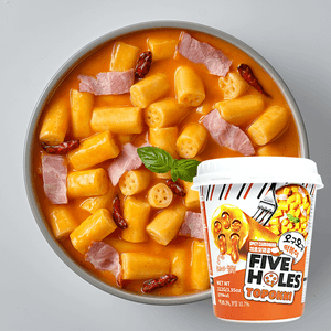 Instant Tteokbokki - Topokki , Spicy Carbonara Flavor, Cup , 3.95 oz