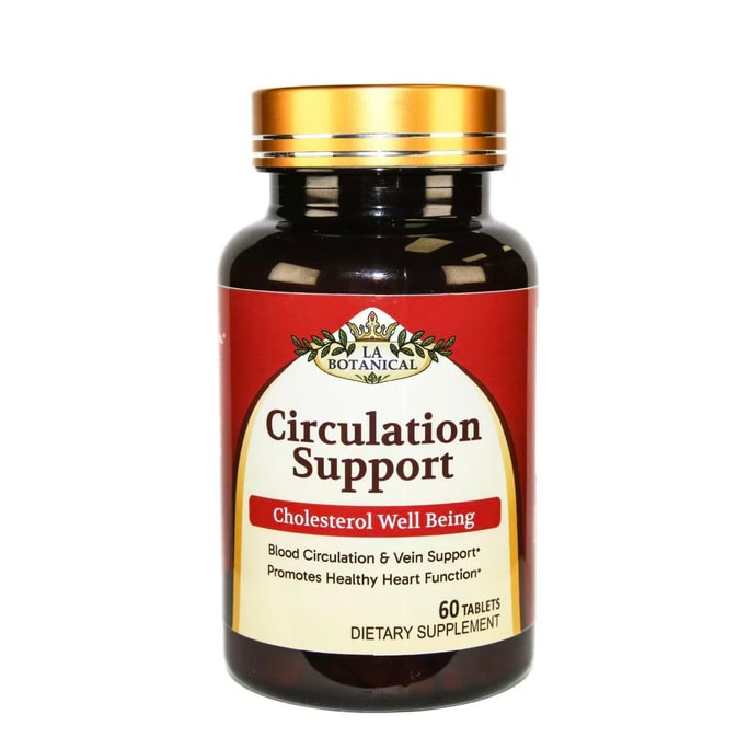 美国 LA Botanical 暢循方 膽固醇+心髒健康 60片裝