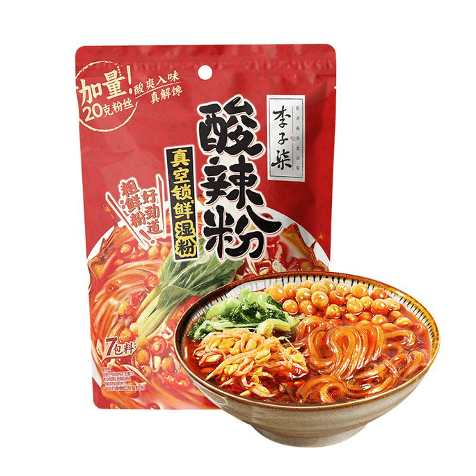【中國直郵】李子柒 酸辣粉四川粉絲地瓜粉薯你最彈272g*1袋