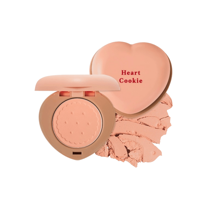Heart Cookie Blusher #OR201 Peach 3.3g