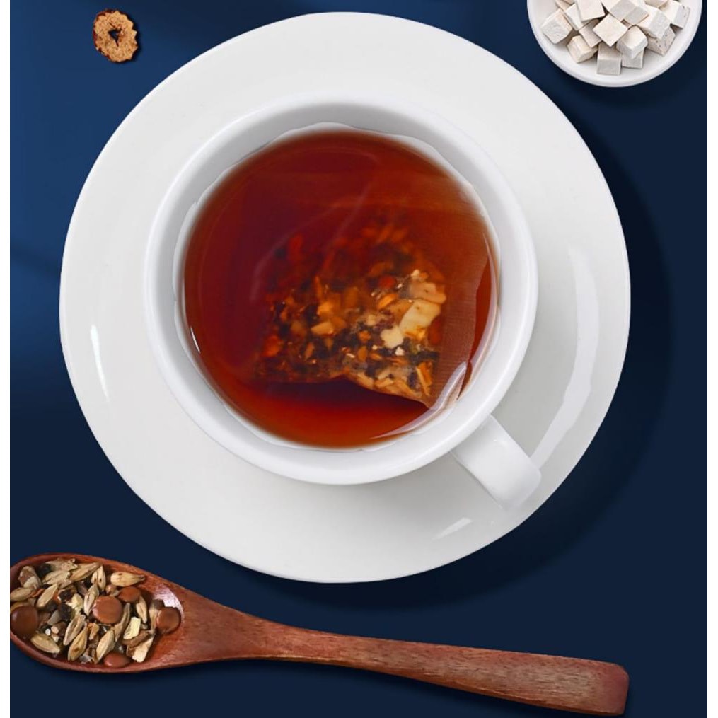 北京同仁堂茯苓百合酸枣仁茶养心安神有助睡眠160g/盒(每天一杯晚安茶