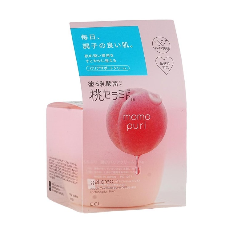 日本BCL MOMOPURI保湿屏障修护啫喱面霜 乳酸菌神经酰胺 80g 保湿弹润 换季泛红改善 刷酸修复【日系断货王·LDK金奖面霜】 3
