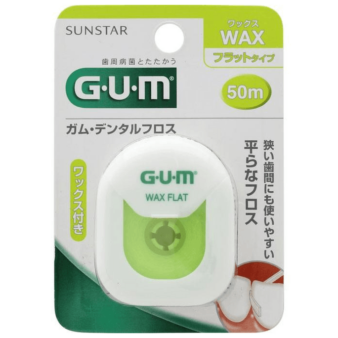G・U・M Dental Floss Waxed [50m] Flat Type [50m]