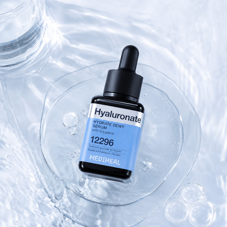 MEDIHEAL Hyaluronate Hydrate Dewy Serum, 1.35 fl oz【99% Pure Low