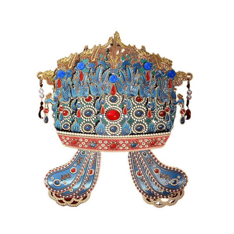 中国直送】中国国立博物館所蔵 孝端皇后鳳凰冠木製冷蔵庫マグネット 1