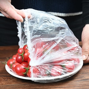一次性保鲜膜罩 套式保鲜膜 38cm 100个/包 小熊袋