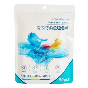 Anti-dyeing absorbent laundry sheets washing machine anti-color-bleeding laundry sheets 50 sheets/pack