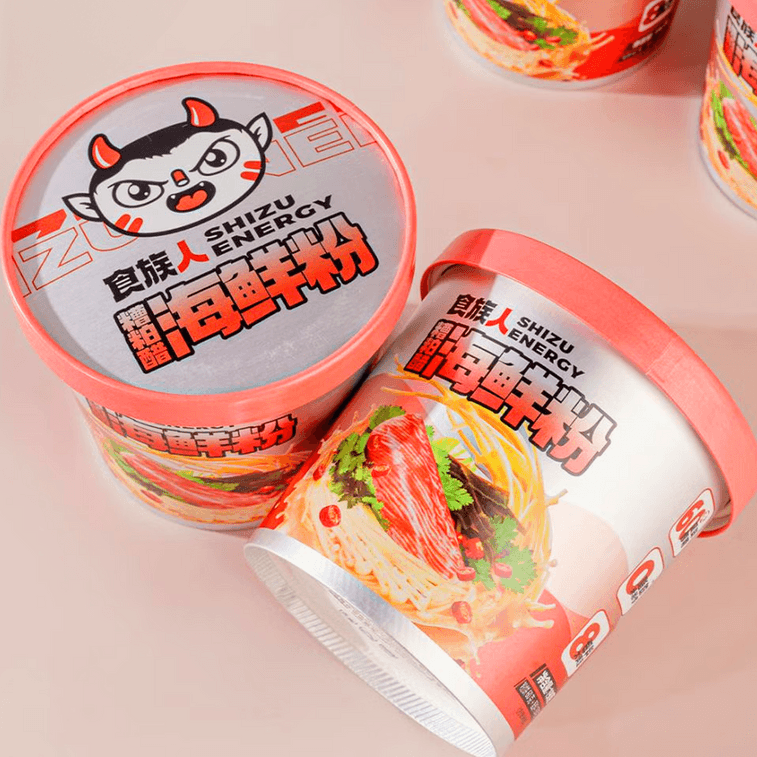 食族人 糟粕醋海鮮粉 沖泡免煮米粉米線 190g *5【5份超值裝】【鮮香酸辣醇天然 解膩海南味】 8