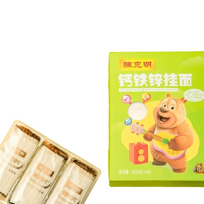 Chen Keming Children's Noodles Calcium Iron Zinc High Calcium Zinc Containing Noodles 350g * 1 Box
