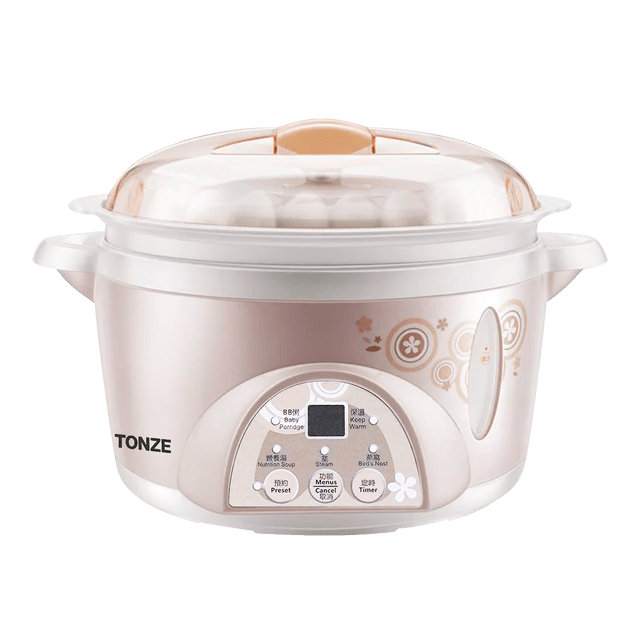 Get TONZE Infant Mini Electric Stew Pot Ceramic Soup Porridge