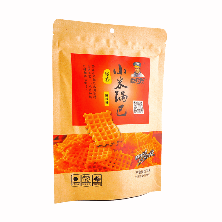 【經典味道】臥龍 網格小米鍋巴 麻辣味 128g【襄陽特產】 6