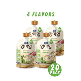 韩国  每日Mammameal 20包婴儿食品9个 4 Flavors 20 Packs (5 of each) ($3.25/Count)