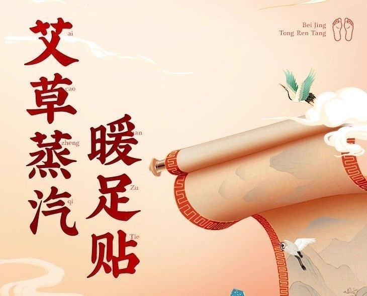 北京同仁堂 艾草蒸汽暖足贴 自发热敷 10片装