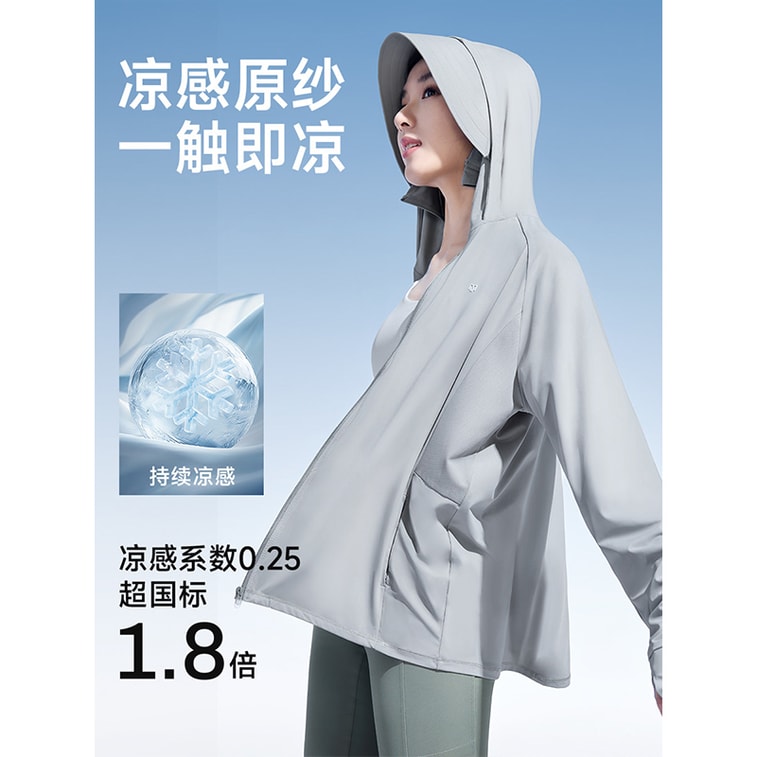 【中國直郵】 茉莉尋 夏季防曬衣 戶外運動防曬UPF50+防曬服 黃色 XL(適合身高166-175CM,150斤以下) 4