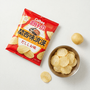 Kansai Romance Potato Chips ,Dashi Salt Flavor, 2.01 oz【Kansai Regional Limited】