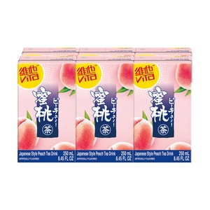 Thé à la pêche VITA 8,45 oz liq*6【6 Paquets】【Rafraîchissant et Délicieux !】