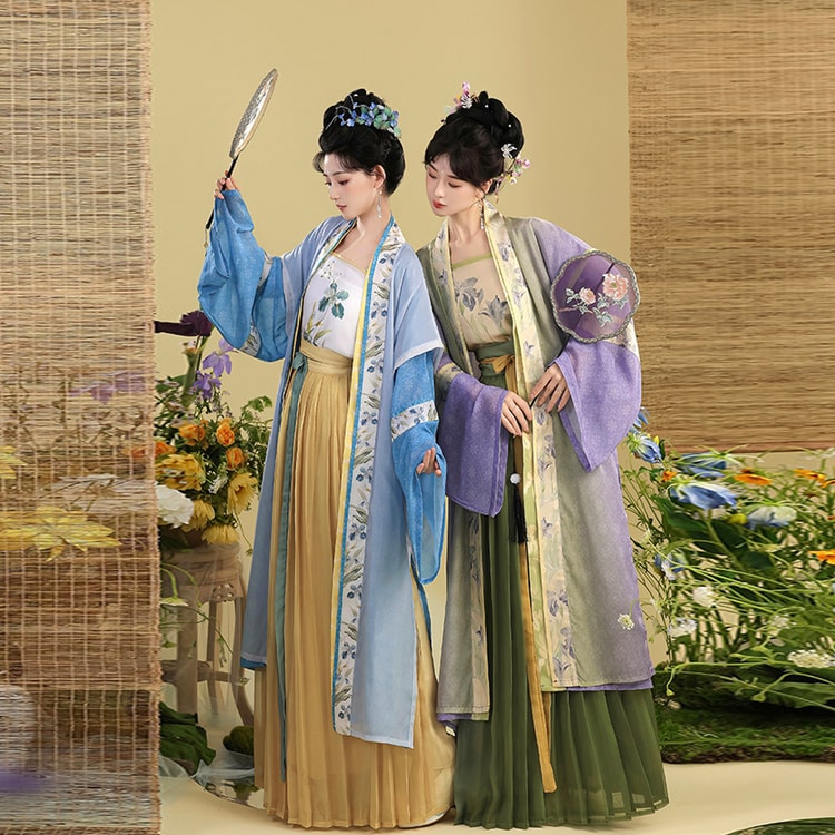 宋王朝 上・下 セット 中国直送】HSPM スーパーフェアリー宋王朝風ロングベスト4点セット
