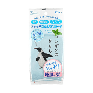 키모치 펭귄 쿨링 바디워시 여름철 상쾌한 바디 클렌징 20매입