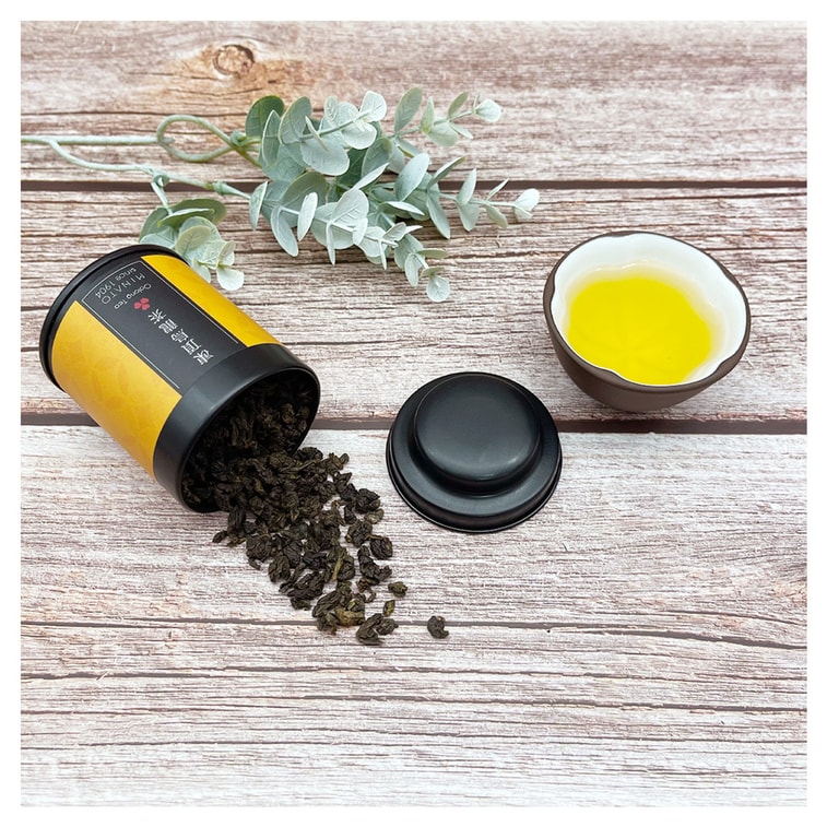 [台灣直郵]茶粒茶 原片茶葉 Mini黑罐 凍頂烏龍茶 30g 3