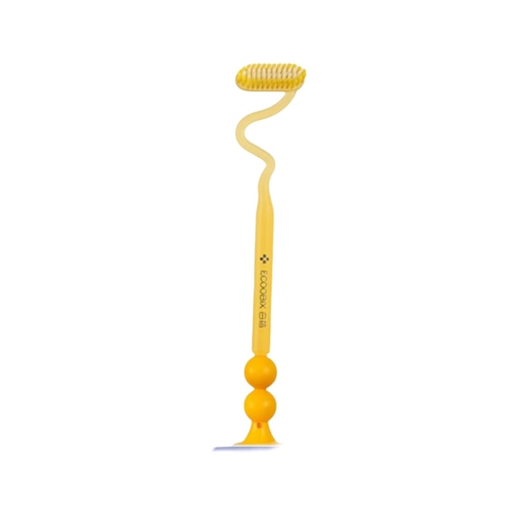 White Z-shaped Long-Handled Toothbrush Set With Unconventional