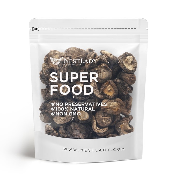 Dried Shiitake Mushrooms 150g  Rehydrate Quickly Soft Texture Fresh Flavor Stemless Vacuum Sealed No Add Non GMO