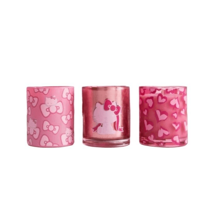 Fauvism Hello Kitty Co Branded Decorative Ornament Sparkling Bow Fragrance Candle Gift Box 70g * 3
