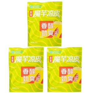 秦食皇 魔芋凉皮 麻酱味 316g 3包【低脂低卡轻食代餐】【亚米独家】全新升级