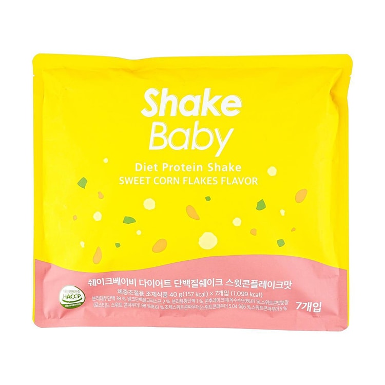 SHAKE BABY ダイエットプロテインシェイク、スイートコーンフレーク味、9.88オンス - Yami